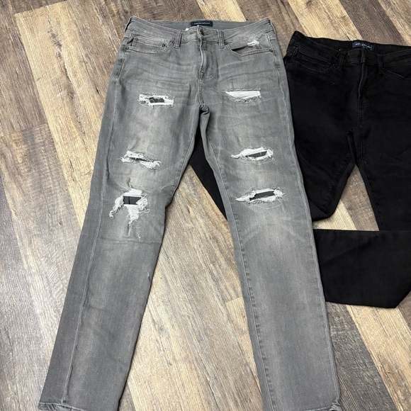 Aeropostle men’s skinny jeans 31/32 black and gray - Picture 3 of 8